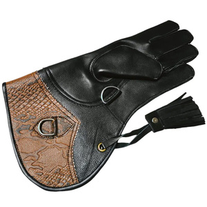 2026 New High Quality Customizable Long Falconry Deer Leather Glove for Outdoor & Hunting Animal Trap Type - Product Image 1