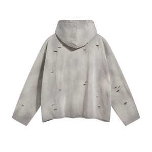 Sweat à capuche oversize en coton pour homme, prix abordable, personnalisable avec logo et couleur unie, fabrication vierge - Product Image 6