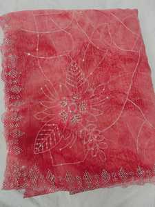 ชุดส่าหรีทรงปริซึมเสื้อเบลาส์สีตัดกันสำหรับงานลำดับสวารอฟสกี้และขอบแฟนซีสำหรับเสื้อผ้าอินเดียและปากีสถาน - Product Image 5