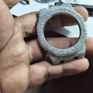Relojes Unisex de Lujo con Moissanita VVS, Totalmente de Diamantes, Movimiento Mecánico Automático ETA, Correa de Cuero, Acero Inoxidable, Gran Venta - Product Image 3