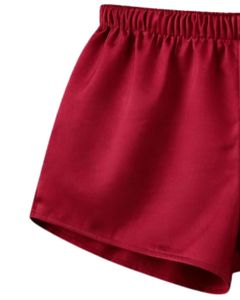 Red Satin Camisole Shorts Set Women Sleepwear <b>Lace</b> Trim Spaghetti Strap Nightwear Soft Breathable Summer Pajama Set Lounge Wear - Product Image 6