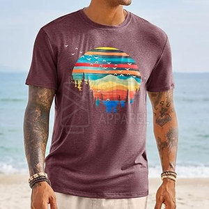 เสื้อยืดลายกราฟิกถักจากผ้าฝ้าย 100% คุณภาพพรีเมียม เพื่อความสบายสูงสุด ระบายอากาศได้ดี เป็นมิตรกับสิ่งแวดล้อม สีไม่ซีดจาง เสื้อผ้าคุณภาพสูง - Product Image 2