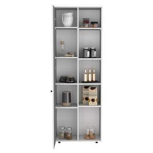 Dispensa di armadi da cucina bianchi multistoria per la raccolta di corsia - Product Image 5