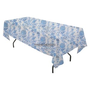 100% Cotton Multi Color Jaipur Hand Block Print Rectangle <b>Table</b> Cover Floral Printed Cotton <b>Table</b> <b>Cloth</b> for Party Decor - Product Image 3