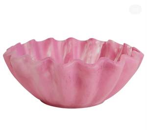 Cuenco Artesanal Moderno Hecho a Mano con Resina Roja Pulida en Forma de Flor, Ecológico, para Decoración del Hogar - Product Image 2