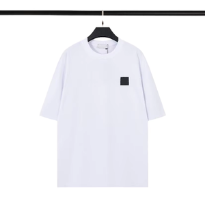 Camisetas de Cuello Redondo Extra Grandes para Hombre, de Algodón/Poliéster, de Última Moda, de Color Sólido, con Hombros Caídos y Manga Corta, Camisetas de Verano para Chico - Product Image 5