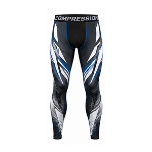 <b>Men</b> <b>Compression</b> Pants Custom Logo Athletic <b>Leggings</b> Moisture Wicking Gym Fitness Running Training Workout <b>Mens</b> Sports Tights - Product Image 1