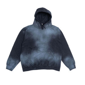 เสื้อฮู้ดดี้ผู้ชายแบบซิปครึ่งตัว ล้างสีแบบแอซิดวอช พิมพ์โลโก้ตามสั่ง คุณภาพสูง ราคาขายส่งปี 2026 สินค้ามาแรง ผ้าฝ้าย 100% สำหรับฤดูหนาว - Product Image 5