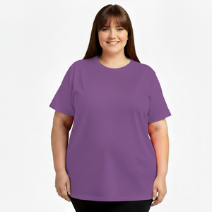 Camiseta barata de algodón para mujer, lisa, blanca, con impresión gráfica, logotipo personalizado, diseño gratuito, camiseta tipo jersey a precios razonables. - Product Image 2