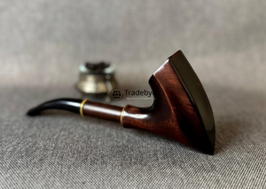 Pipa de Tabaco de Madera de Lujo, Hecha a Mano con Madera Natural, Acabado Lacado Ecológico Moderno, Regalo para Fumadores de Tradebyd - Product Image 5