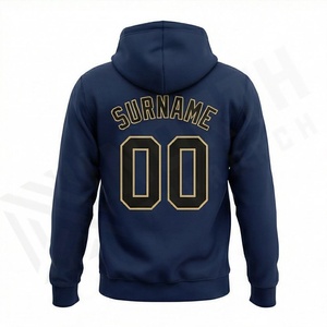 Sweat-shirts à capuche personnalisés avec nom et numéro, imprimés par sublimation, pour hommes, coupe ample, uniformes d'équipe, pulls doux à faire soi-même pour l'automne - Product Image 2