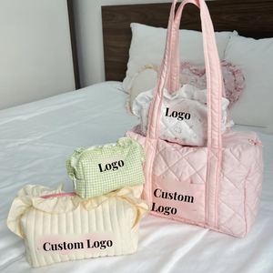 <b>Large</b> Capacity Cotton Tote <b>Bag</b> Private Label Best Unique Quilted Tote <b>Bag</b> Wholesale Travel Size Custom Logo Duffel <b>Large</b> <b>Bag</b> - Product Image 1