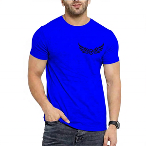 Camiseta de Manga Corta Gris para Hombre con Logotipo R Alado, Corte Regular, Cuello Redondo, Diseño Casual con Estampado Frontal en Algodón - Product Image 3