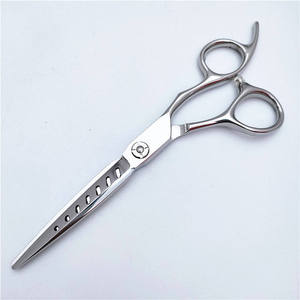 Nouvelles Ciseaux de Coiffure Professionnels à Long Manche Droit 6 Pouces en Acier Inoxydable et Céramique pour Démêlage et Coiffage - Product Image 1