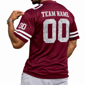 Maillot de football américain personnalisé en mesh Y2K Streetwear pour hommes, respirant, uniforme d'équipe, vêtements de sport par sublimation, usine OEM USA - Product Image 5