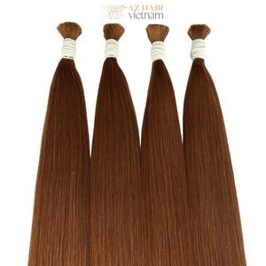 Venta al por mayor de cabello humano a granel 100% extensiones de cabello Remy virgen crudo sin procesar cutícula alineada 100% Paquete de cabello vietnamita crudo - Product Image 5