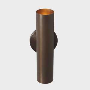 Minimalist Brass Wall Sconce Cylinder Shape Indoor Lighting Fixture Living Room Home Decor Durable Design - Product Image 2