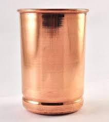 Vaso de Cobre Puro para Agua Potable con Tapa, Hecho a Mano, Vidrio Ayurvédico para la Salud - Product Image 4