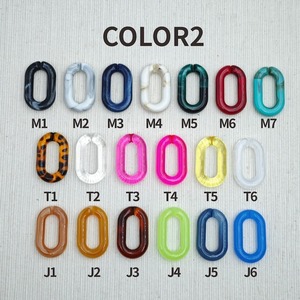 Customizable Art Deco Design <b>Resin</b> Chain Links Oval Shape Very Big Size <b>Clear</b> Multi-Color Options Living Room Wall Hanging Home - Product Image 4