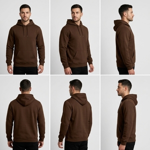 Sudadera con Capucha Lisa Personalizada para Hombre, 100% Algodón, Felpa Suave Premium, Estilo Casual para Primavera, Uso Diario, Ropa Urbana - Product Image 5