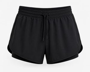 Pantalones Cortos Deportivos Casuales para Hombre, Color Azul Marino, de Lona Tejida, con Cordón en la Cintura, Ecológicos, de Secado Rápido, Corte Medio - Product Image 3