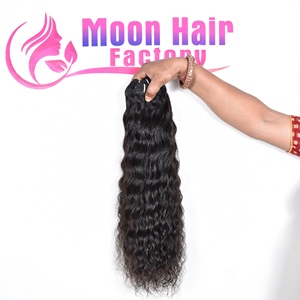 100% Wholesale Price Best Quality Remy Hair Machine Double Weft Bundles Natural Color Black <b>Curly</b> Indian Human Hair <b>Extensions</b> - Product Image 3