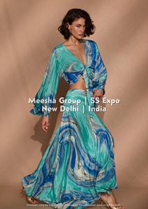 ชุดเซ็ตสองชิ้นลายโบโฮสำหรับผู้หญิง เสื้อครอปคอวีเว้าไหล่ แขนบาน พร้อมกระโปรงแม็กซี่เอวสูง - คละสี - Product Image 4