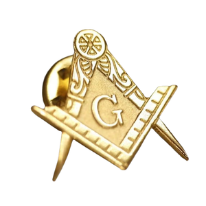 Wholesale Custom 3D <b>Gold</b> Plated Metal Casting Freemason Logo for Suit Collar <b>Clothes</b> Masonic Enamel Brooch Collection - Product Image 1