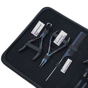 Hair Extension <b>Tools</b> Kit Microbeads Crimping Plier <b>Hook</b> <b>Tool</b> Pulling Loop Bead Remover Curved Needles Duckbill Clips & Gripper - Product Image 4