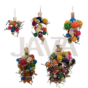 Java ลูกบอลไม้ของเล่นนกน้ำหนักเบาและทนทานเป็นมิตรกับสิ่งแวดล้อม - Product Image 3
