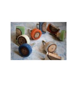 Poignées de porte vintage décoratives en bois, résine, métal et marbre pour armoire, tiroir, placard, meubles, quincaillerie classique pour la maison - Product Image 1