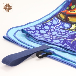 Taiwan made OEM ODM sustainable magenta personalised mermaid beach <b>towels</b> - Product Image 6
