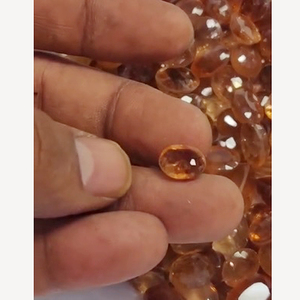 Lot de 125 pierres précieuses en grenat Hessonite naturel brun, taille ovale de 12 à 16 mm, 1050 carats, Iroc Sales, haute qualité, pierres précieuses en vrac pour bijoux, 273 $ US - Product Image 2
