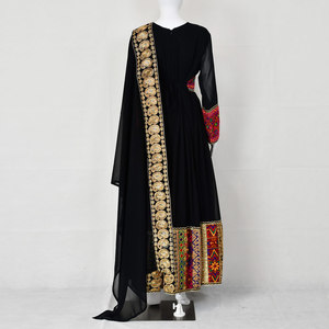 Robe afghane pour femmes, robe longue traditionnelle ethnique à manches longues, brodée à la main, robe maxi élégante et tendance - Product Image 2
