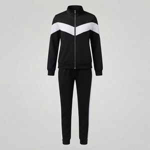 Fabric Breathable Construction Comfortable Custom <b>Women</b> Zipper Tracksuit Sports <b>Jacket</b> And Pants Set Lightweight Polyester - Product Image 2