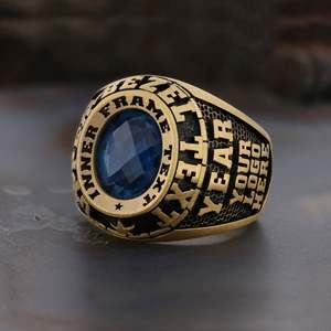 Anillo de Graduación Universitario BOJ MCollege 003 Personalizado en Plata con Diamantes, Unisex, Certificado por GIA, Micro, Bajo Precio - Product Image 2