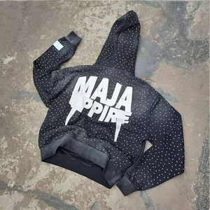 Trajes Deportivos de Color Sólido con Pedrería para Adultos, Ropa Urbana, Talla Personalizada, Último Diseño, Trajes Deportivos con Pedrería para Hombre - Product Image 3