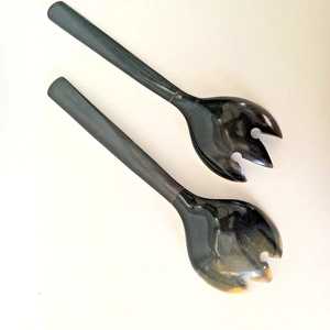 Cucharas Ovaladas de Cuerno de Búfalo, Ecológicas, Hechas a Mano, con Tema de Ángel, Pulimentadas, Duraderas, Decoración para el Hogar, Imitación Antigua, Artesanía Natural - Product Image 4
