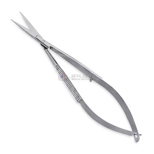 Ciseaux de manucure en acier inoxydable à lame incurvée ultra-affûtée, outil de beauté élégant avec motif filigrané - Product Image 1