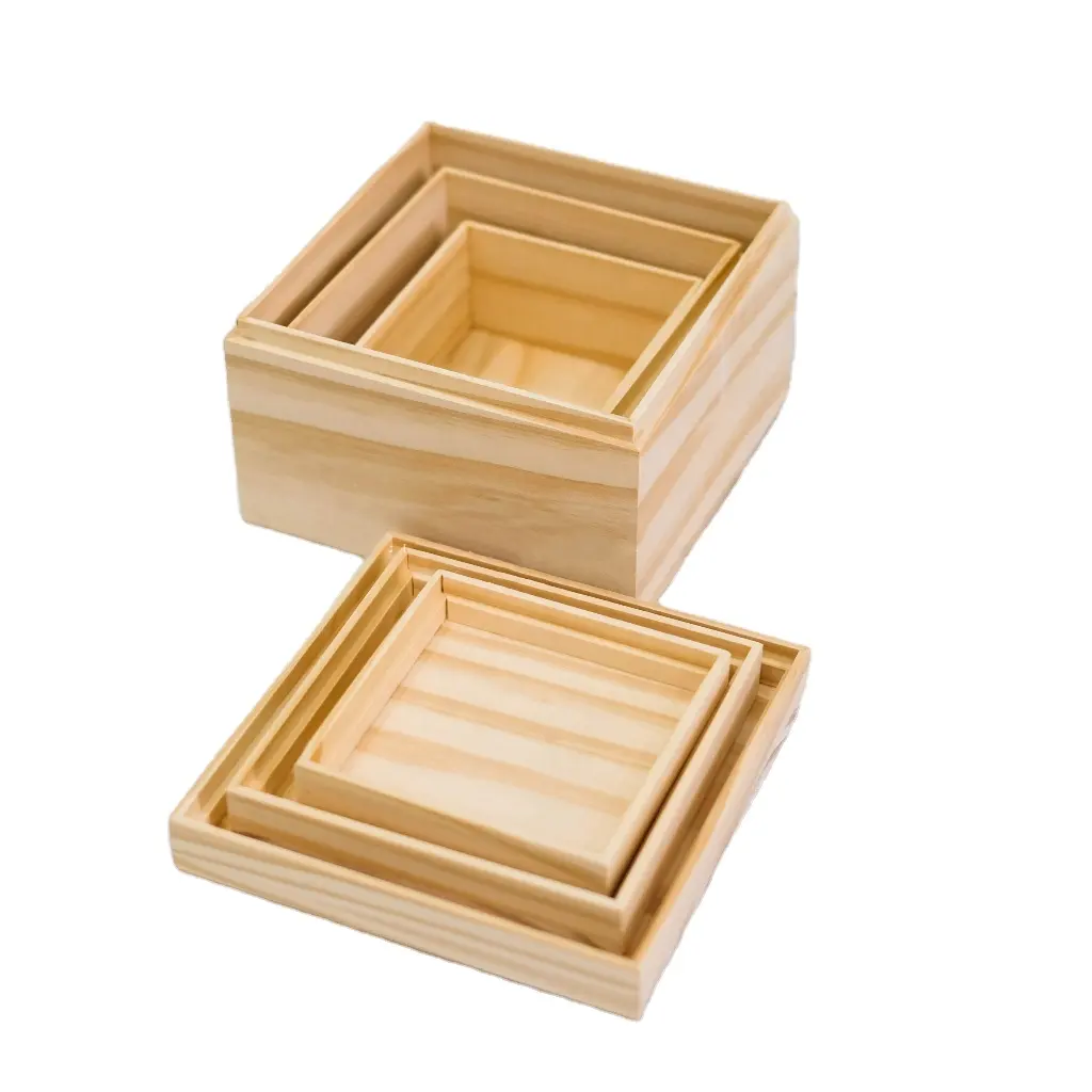 Giá cả hợp lý thiết bị nhà unpolishing bao bì hộp gỗ thủ công mỹ nghệ hộp gỗ từ Việt Nam