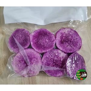 Rodajas de Ñame Morado Congeladas de Grado de Exportación, Envasadas al Vacío y Peladas para la Fabricación de Alimentos, Catering y Suministro de Ingredientes Congelados - Product Image 4