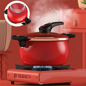 Cuisinière à pression fiable de grande capacité pour une cuisson rapide et saine, corps en acier inoxydable durable, compatible gaz et induction, passe au lave-vaisselle - Product Image 5