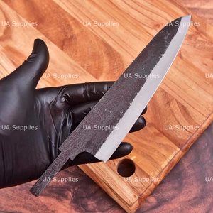 Cuchillos al por mayor UA Supplies: Cuchillos de hoja fija de grado industrial con punta caída, acero de alto carbono, mango de madera, 8 pulgadas de largo total. - Product Image 3