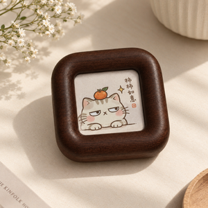 Marco Decorativo para Fotos de Gatos en Madera Sólida Premium – Marco de Fotos de Madera Hecho a Mano con Forro Protector - Product Image 5