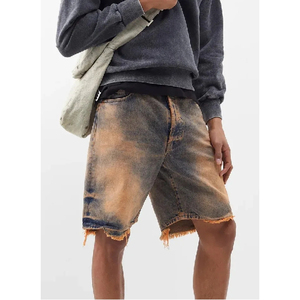 Shorts en jean pour hommes de haute qualité avec logo personnalisé imprimé - Style décontracté OEM, écologique et respirant - Product Image 2