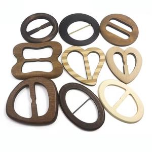 Hebillas de Madera Ecológicas para Mujer, Personalizables con Logotipo, Superficie Pulida, Anillos Duraderos para Cinturones y Prendas, Alta Calidad para Uso Diario - Product Image 1