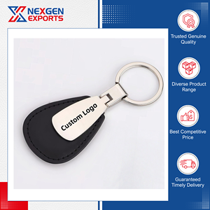 Highest Standard Top Notch Quality Rectangle Shape PU <b>Leather</b> Luxury <b>Key</b> <b>Chain</b> Customized Logo Color Options Portable Design - Product Image 6