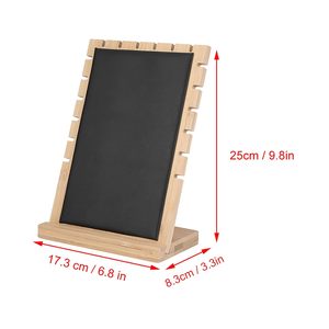 Exhibidores de Joyería Modernos e Impermeables de Madera en Varios Tamaños, con Base de Gamuza Extraíble para Collares - Product Image 3