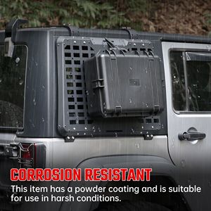 Pour Jeep Wrangler 2007-2018 JK 4 portes, panneau de rangement pour vitre arrière, système d'étagère de chargement tactique multifonctionnel compatible - Product Image 4