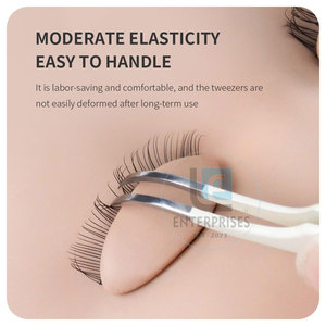 Nouveauté - Pinces à cils en acier inoxydable de qualité supérieure avec une prise confortable et un design durable - Longueur 10 mm - Product Image 6